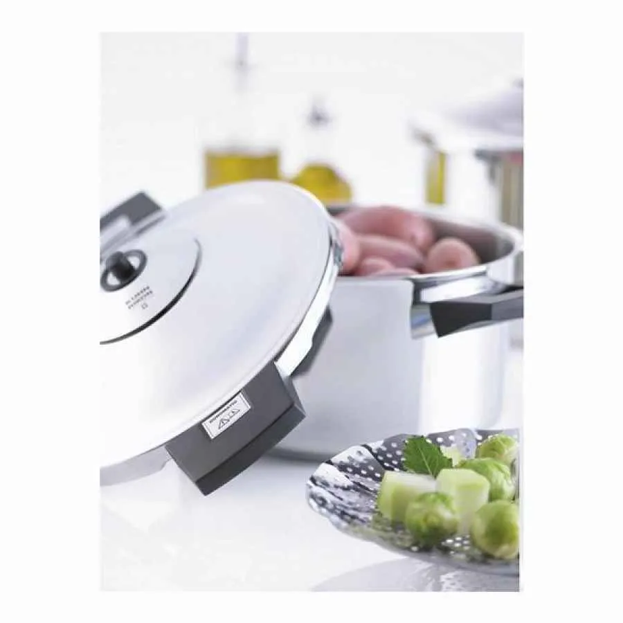 Schnellkochtopf DUROMATIC® Inox Stielmodell 7L/22cm Schnellkochtopf DUROMATIC® Inox Stielmodell 7L/22cm