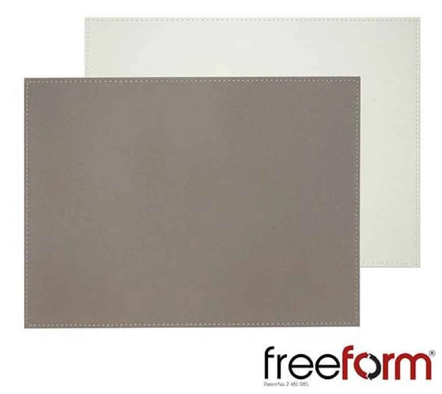 Platzset 40 x 30 cm taupe / weiß Platzset 40 x 30 cm taupe / weiß