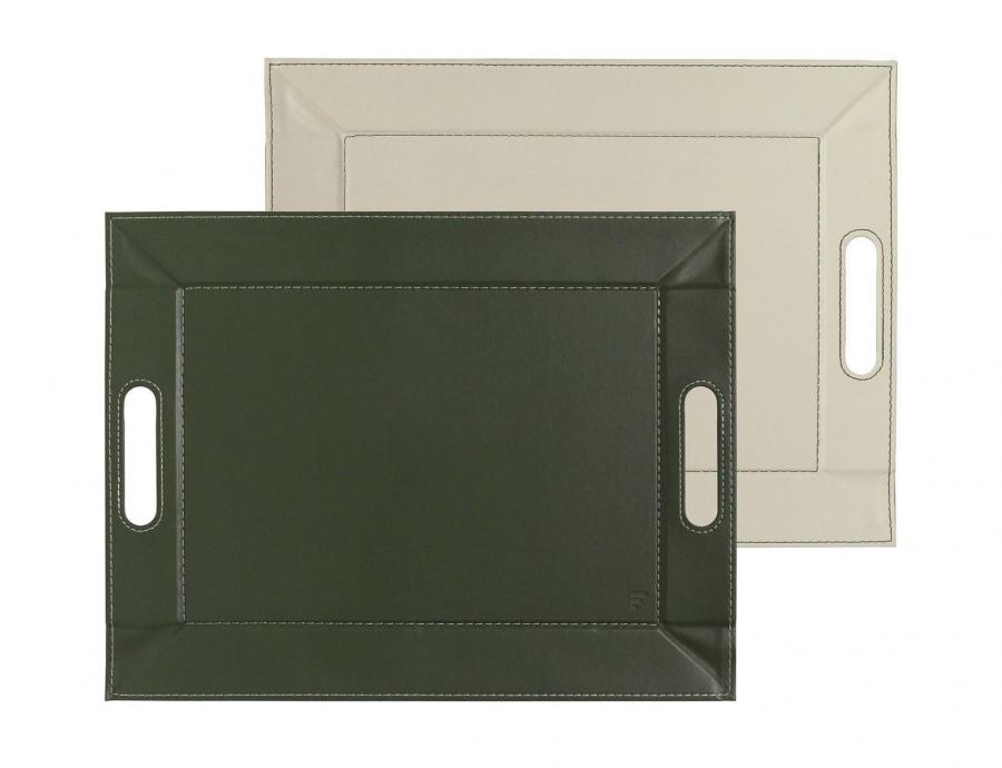 DUO - Wendetablett, Olive/Elfenbein, klein DUO - Wendetablett, Olive/Elfenbein, klein