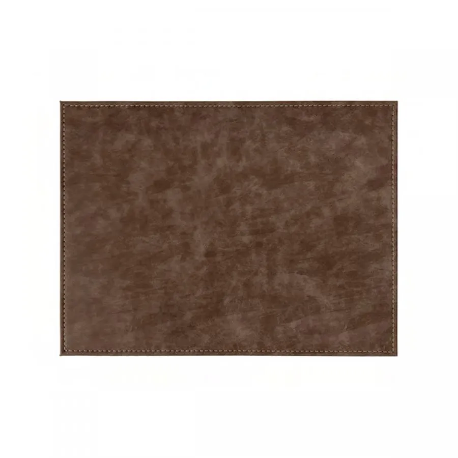 Freeform Platzset rechteckig Hellbraun/Dunkelbraun 40 x 30 cm