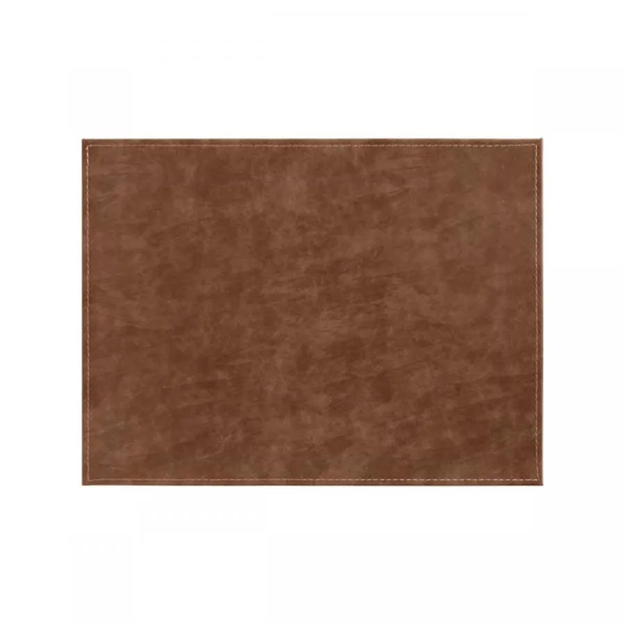 Freeform Platzset rechteckig Hellbraun/Dunkelbraun 40 x 30 cm
