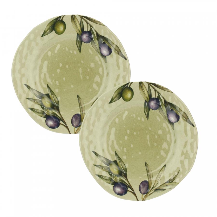 Geschirrset 8-teilig Olive Melamin