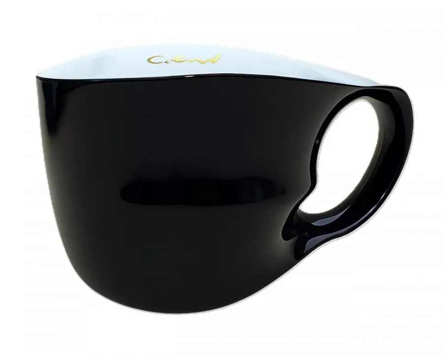 Luigi Colani Porzellan Jumbotasse schwarz