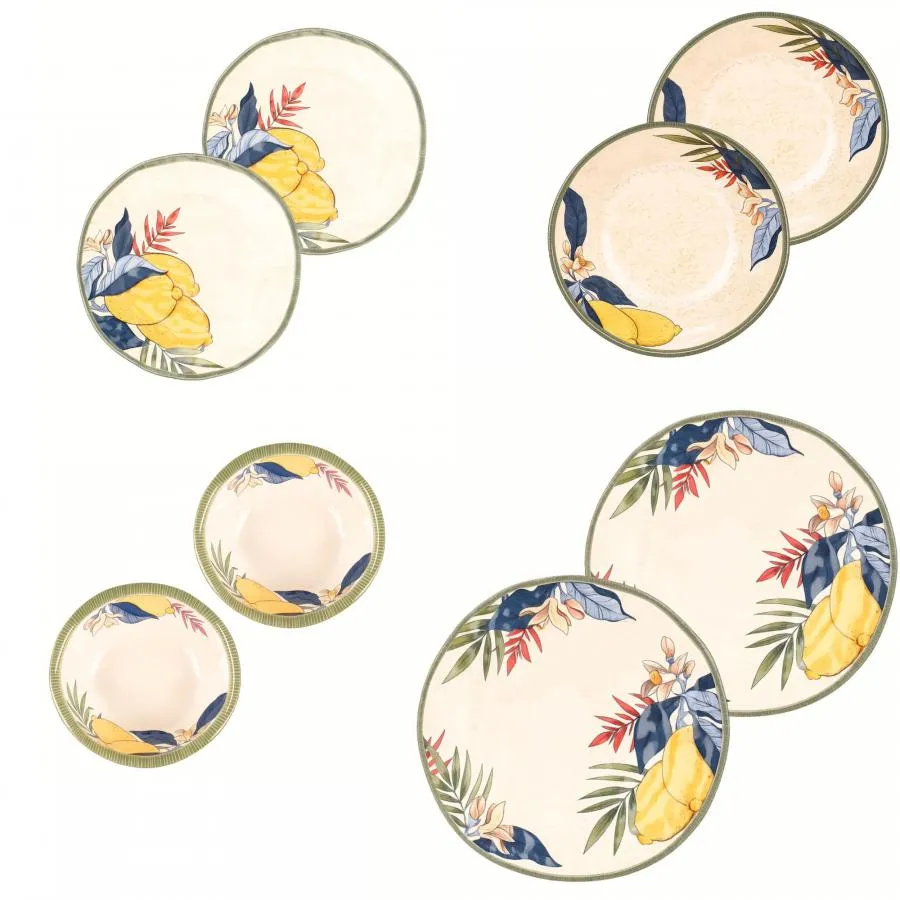 Geschirrset 8-teilig Limu Melamin