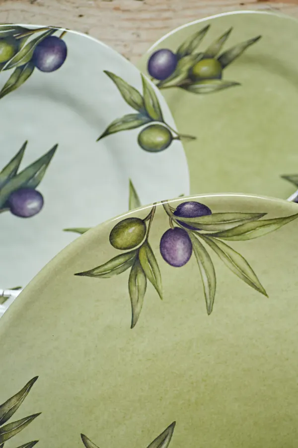 Speiseteller Ø 27 cm Olive Set mit 2 Stück