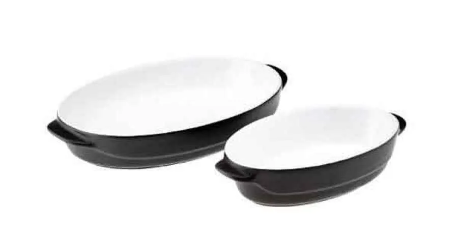 Auflauf / Servierform oval 23 x 13 cm „Schiefer“