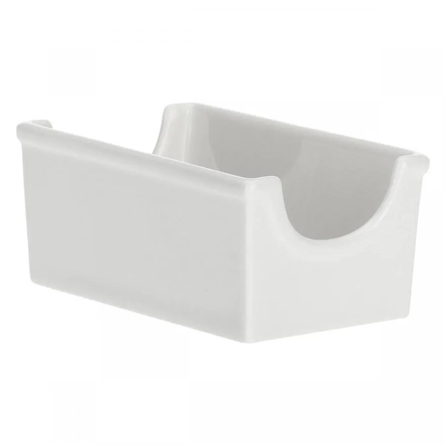 Teebeutelhater 6er Set "Portabustine" Menage La Porcellana Bianca Novo 11,5 x 7,5 cm