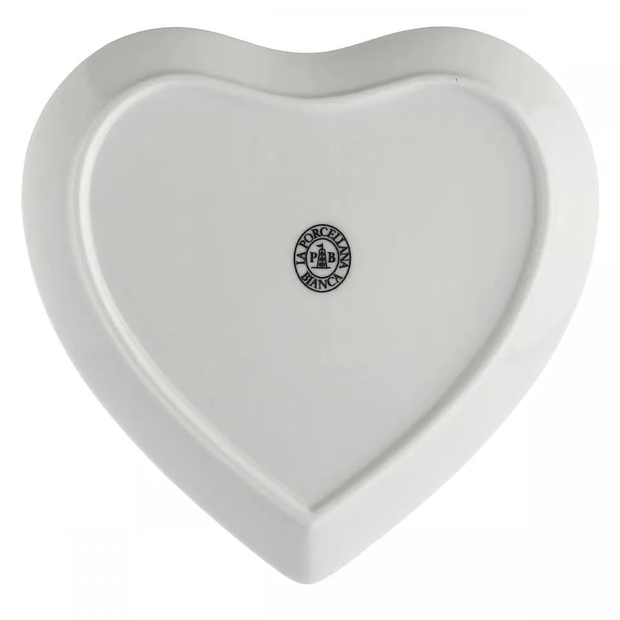 Dessertteller Herzform 2er Set 17 × 17 cm Cupido