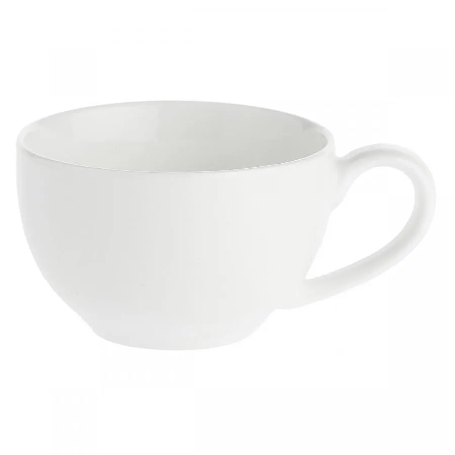 Tasse mit Untertasse 350 ml Weiß Set. 2 Stück