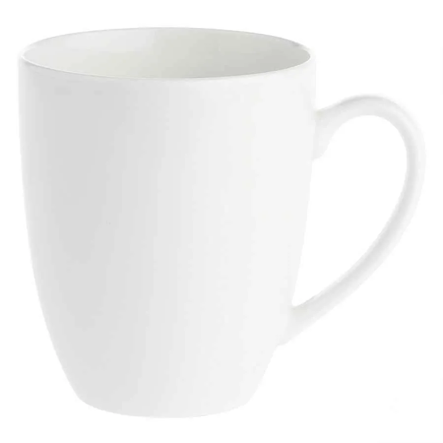 Kaffeebecher 450 ml Weiß Set 6 Stück