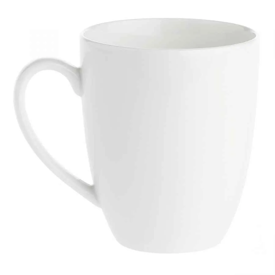 Kaffeebecher 450 ml Weiß Set 6 Stück