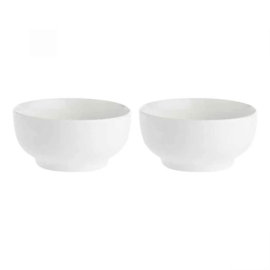 Salatschale / Beilagenschale 13 cm Weiß Set 2 Stück
