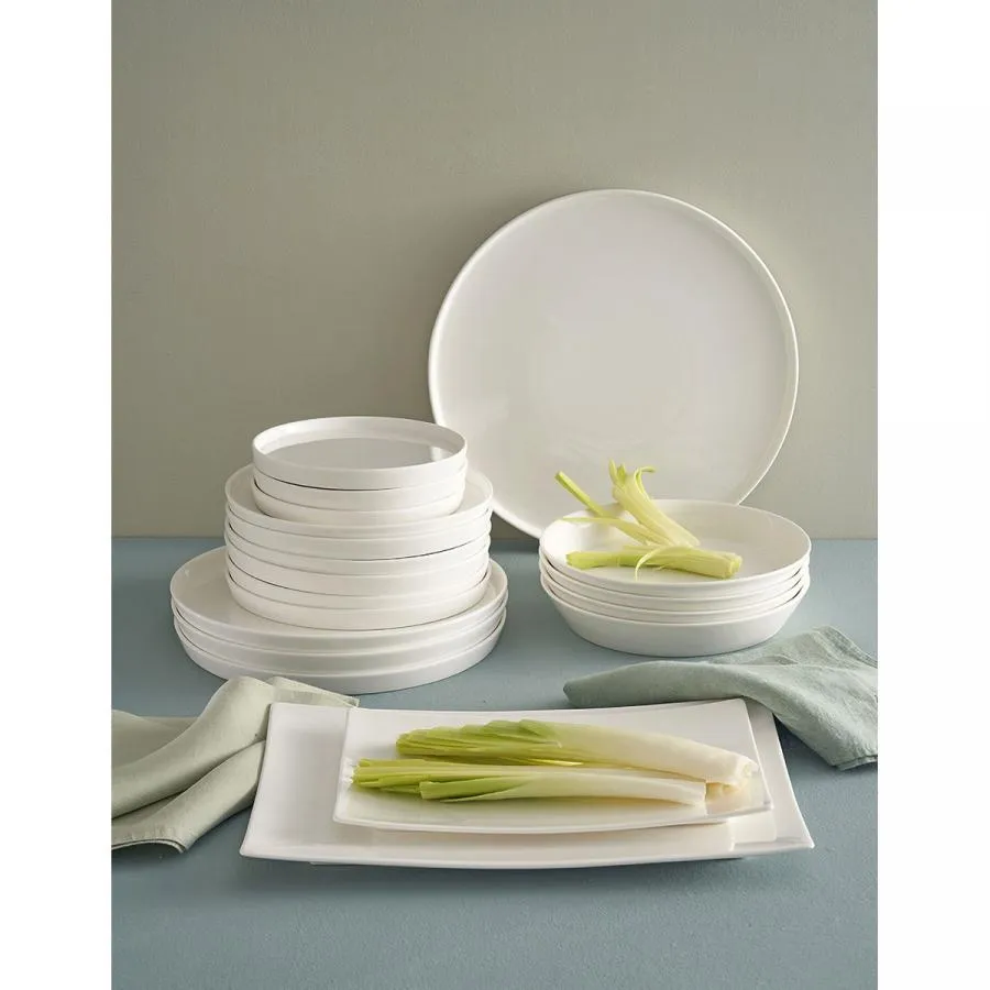 Teller flach Essenziale Gourmet Ø 32 cm Weiß Set 2 Stück