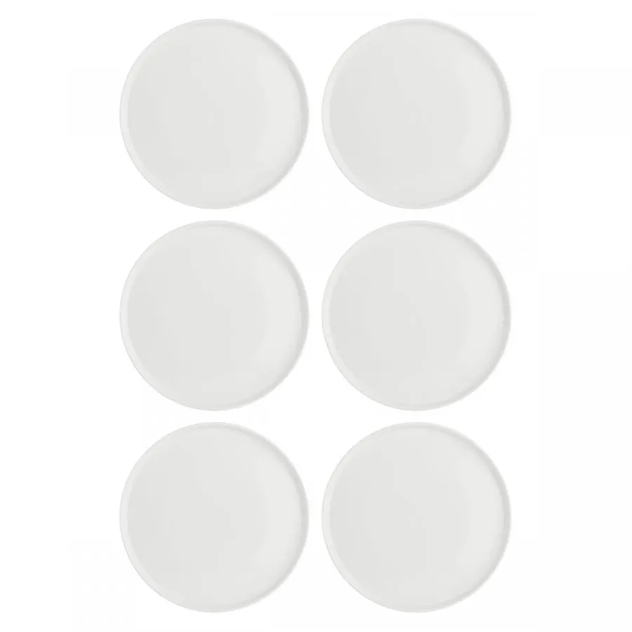Teller flach Essenziale Gourmet Ø 21 cm Weiß Set 6 Stück