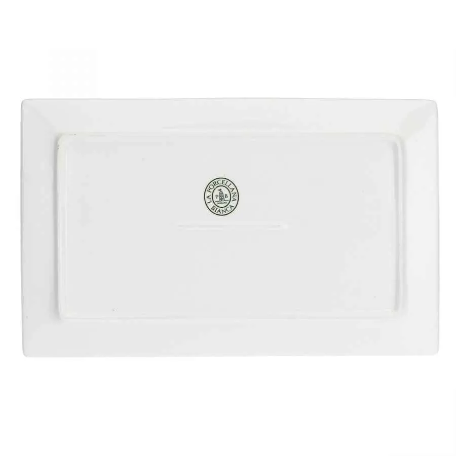 Servierplatte rechteckig Essenziale Gourmet 28 x 17 cm Weiß