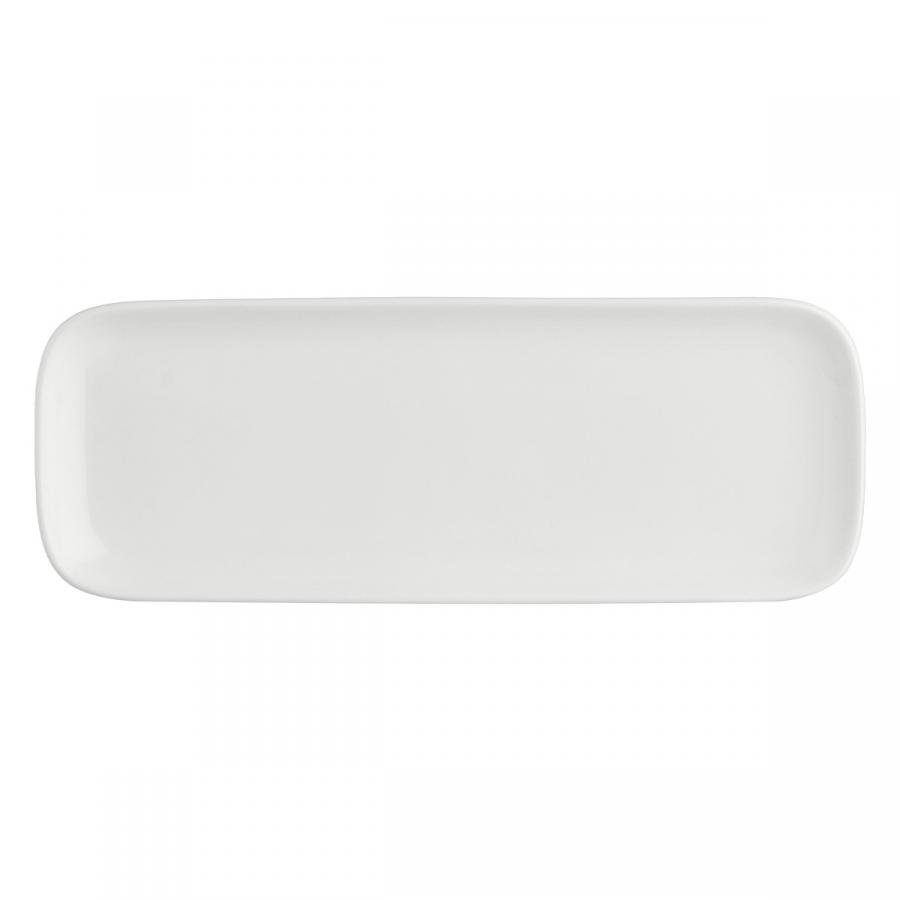Teller rechteckig Essenziale New Age 30 x 11 cm Weiß