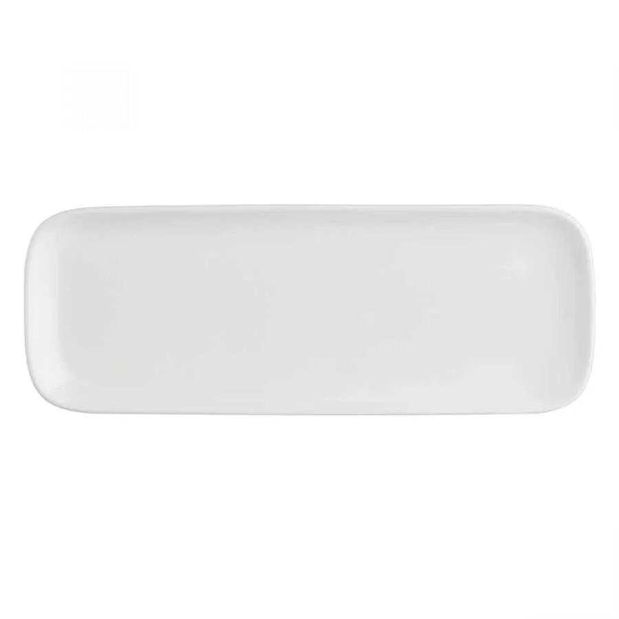 Teller rechteckig Essenziale New Age 30 x 11 cm Weiß