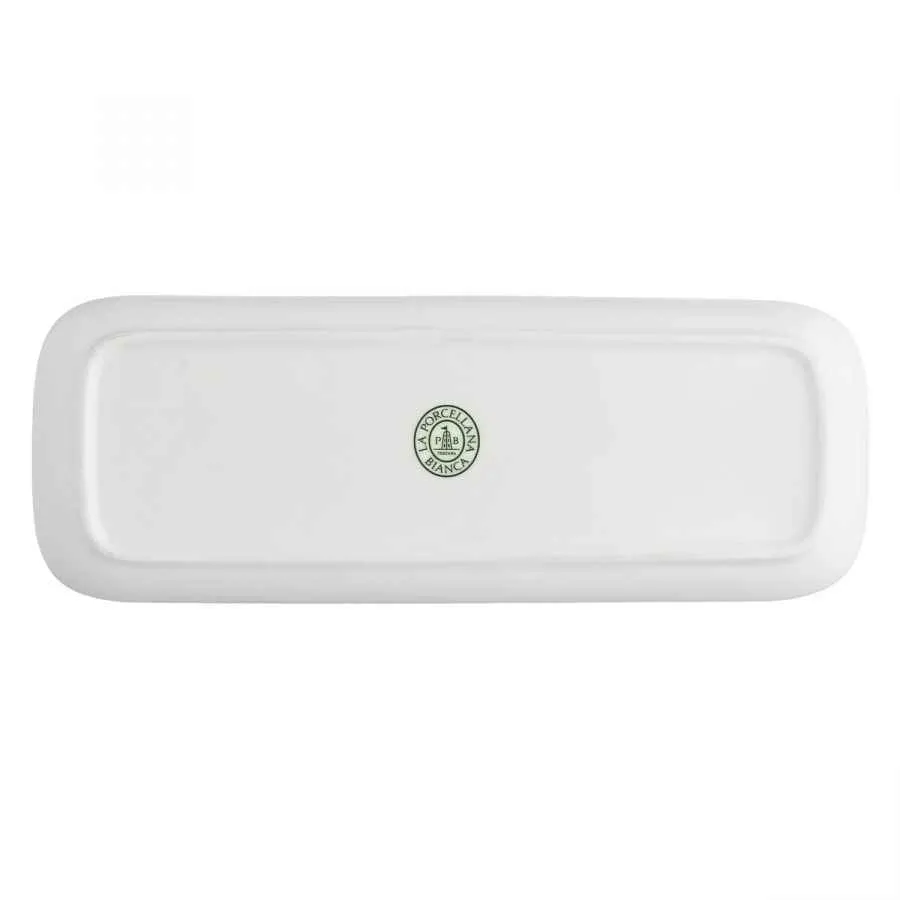 Teller rechteckig Essenziale New Age 30 x 11 cm Weiß