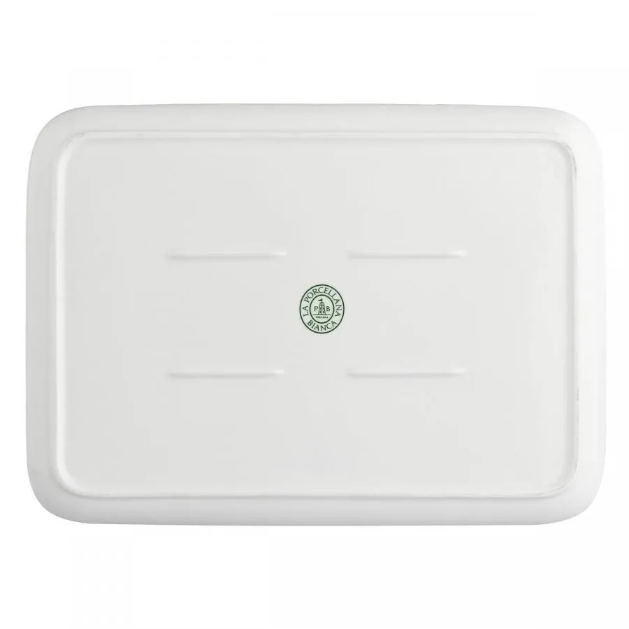 Teller rechteckig Essenziale New Age 30 x 22 cm Weiß