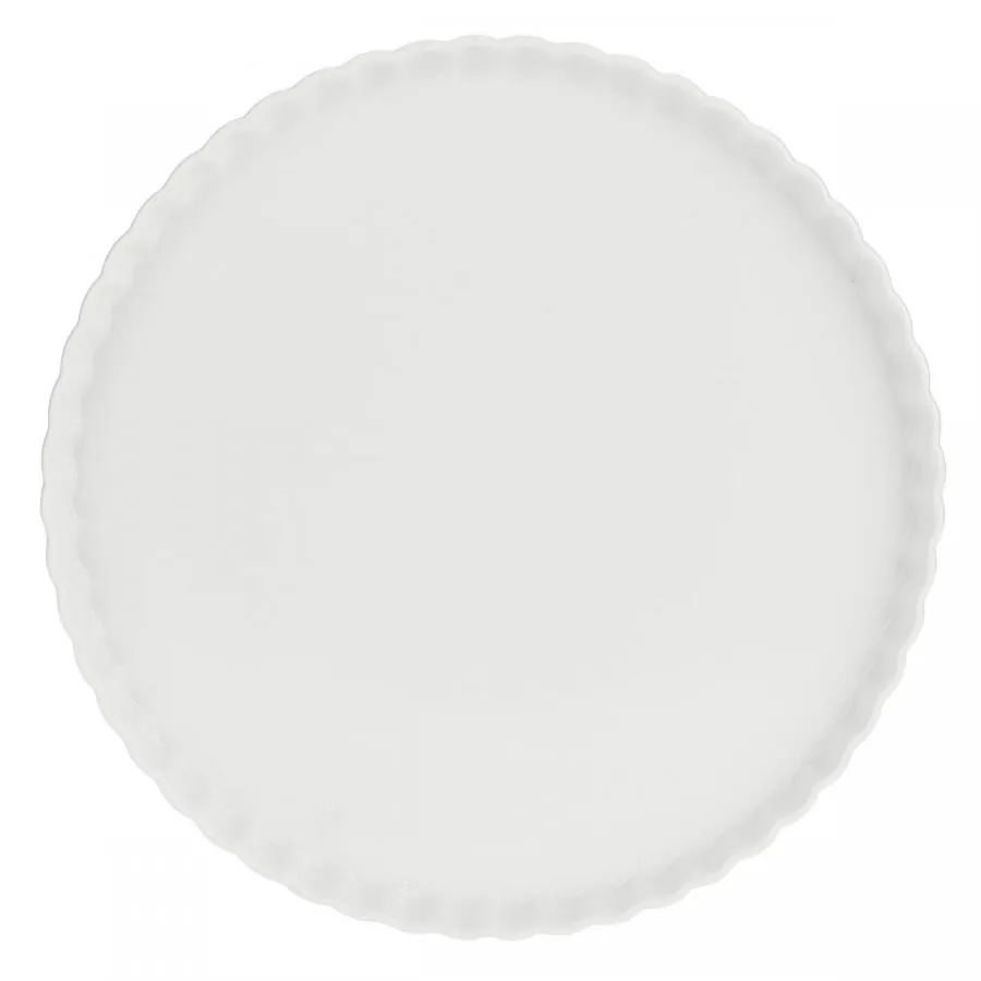 Tortenplatte auf Fuß Arezzo La Porcellana Bianca Novo 29 x 9 cm