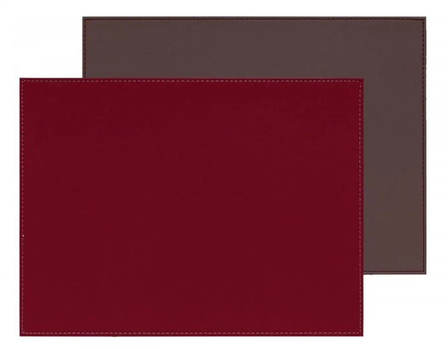 Platzset 40 x 30 cm burgund / anthrazit Platzset 40 x 30 cm burgund / anthrazit