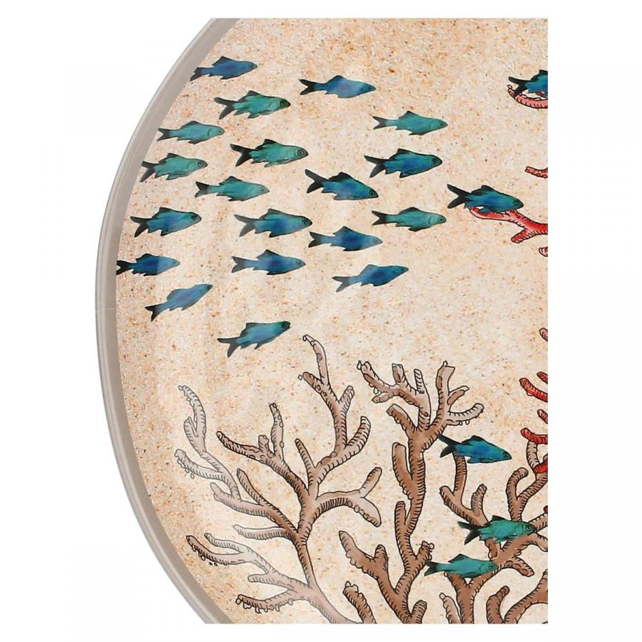 Teller flach / Speiseteller Ø 27 cm Sea Life Set mit 2 Stück
