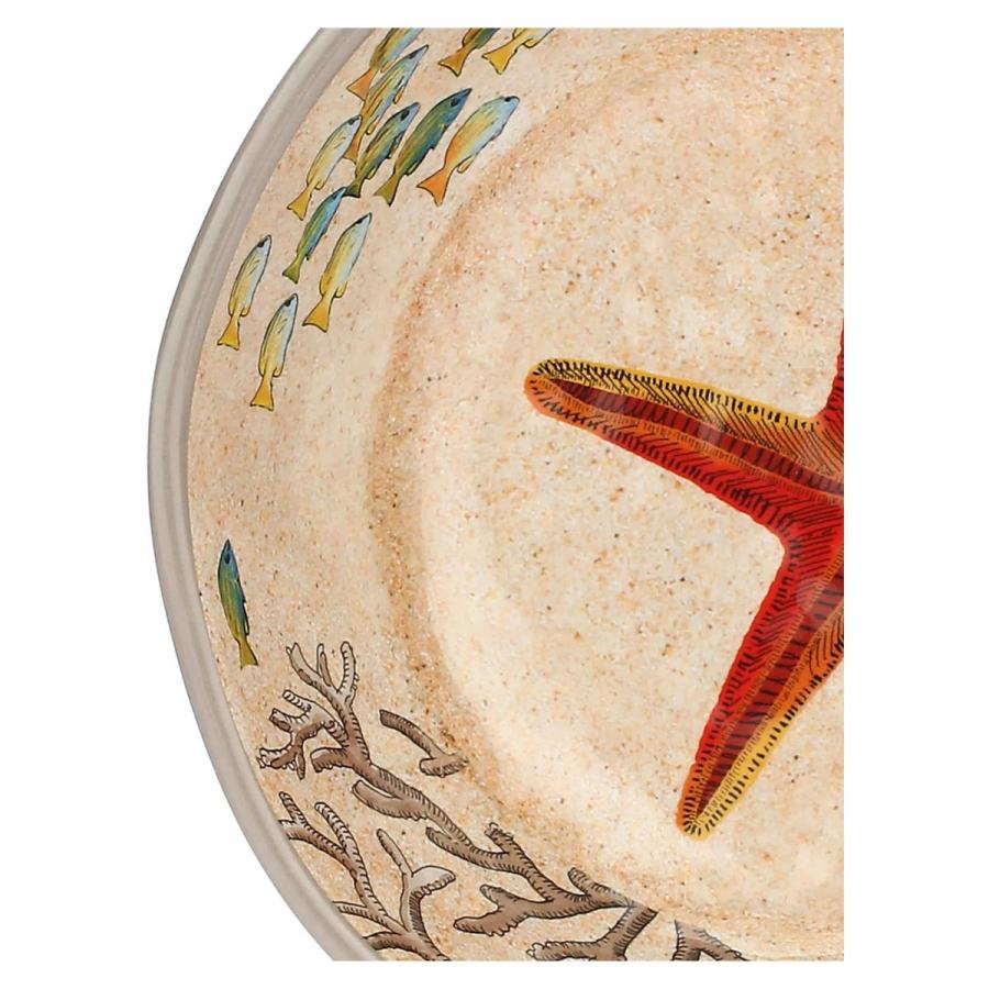 Teller tief / Suppenteller Ø 19,5 cm Sea Life Set mit 2 Stück