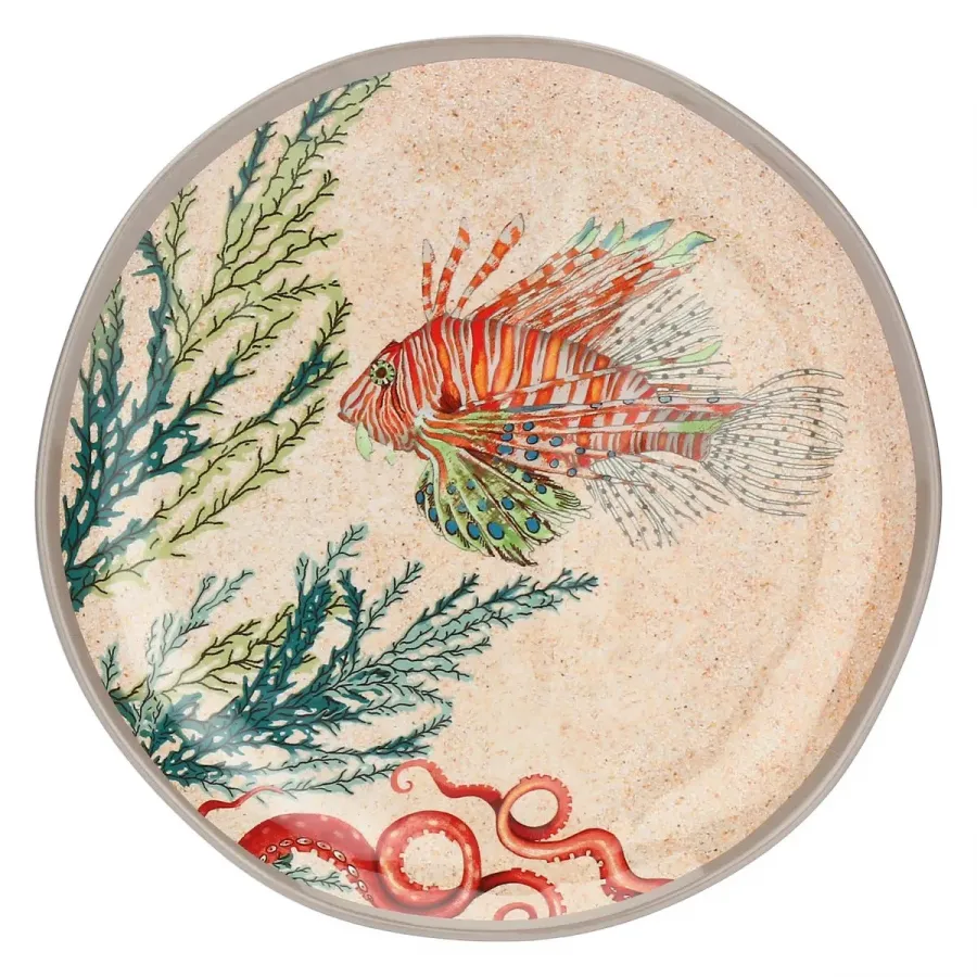 Frühstücksteller / Dessertteller Ø 21 cm Sea Life Set mit 2 Stück