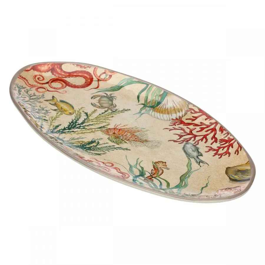 Servierteller / Servierplatte oval 52 x 30 cm Sea Life