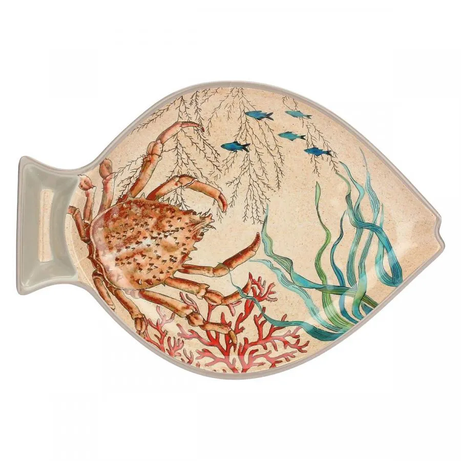 Fischteller 33 x 23 cm Sea Life Set mit 2 Stück