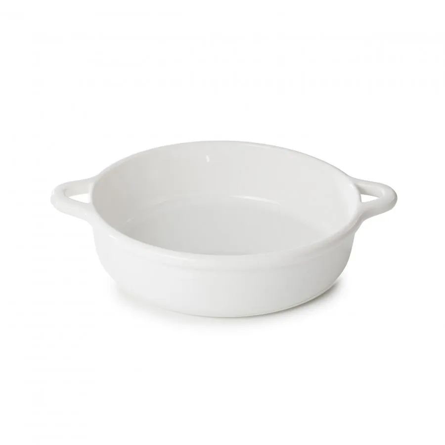 RUNDE AUFLAUFFORM 31 CM Alabaster Weiss REVOL BOMBANCE