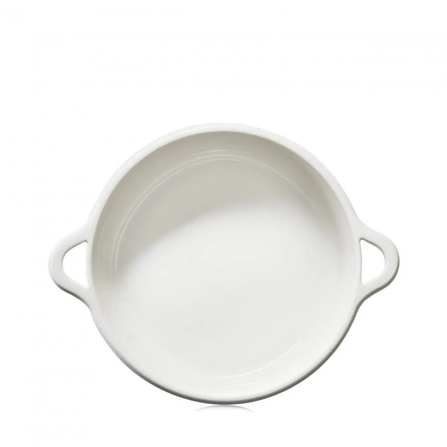 RUNDE AUFLAUFFORM 31 CM Alabaster Weiss REVOL BOMBANCE