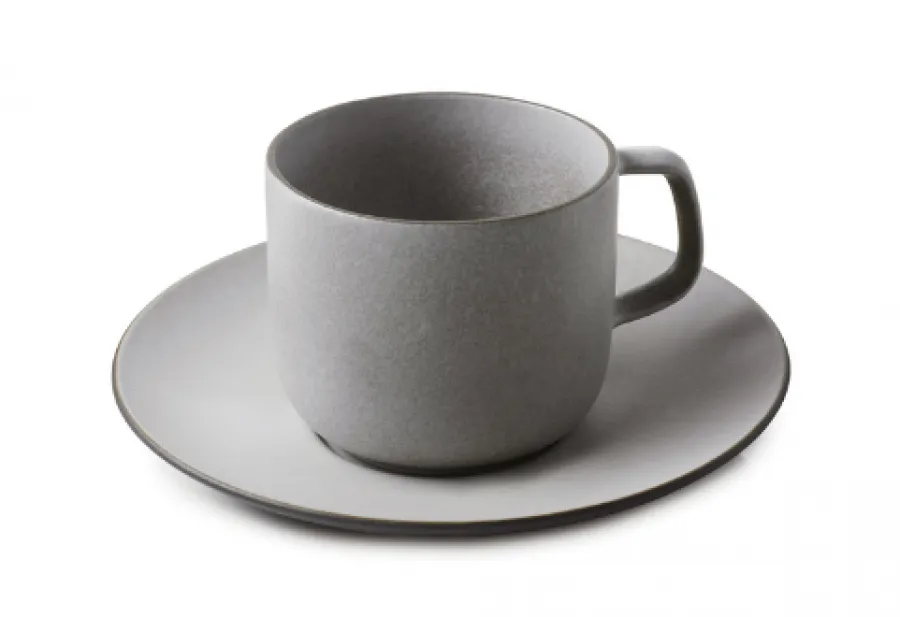 EQUINOXE TEETASSE MIT UNTERTASSE 200 ml Pfeffer EQUINOXE TEETASSE MIT UNTERTASSE 200 ml Pfeffer