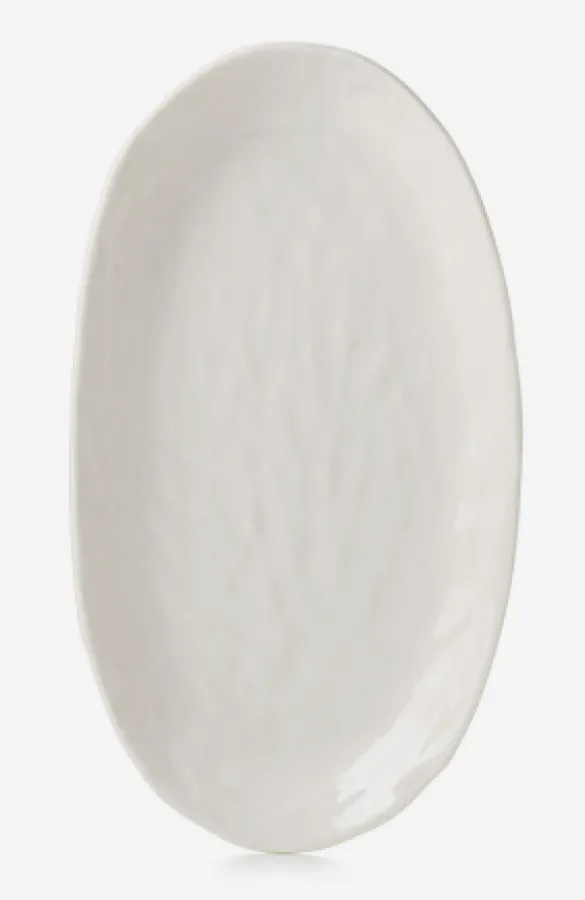 YLI OVALER TELLER 24.5 CM Alabaster Weiss YLI OVALER TELLER 24.5 CM Alabaster Weiss