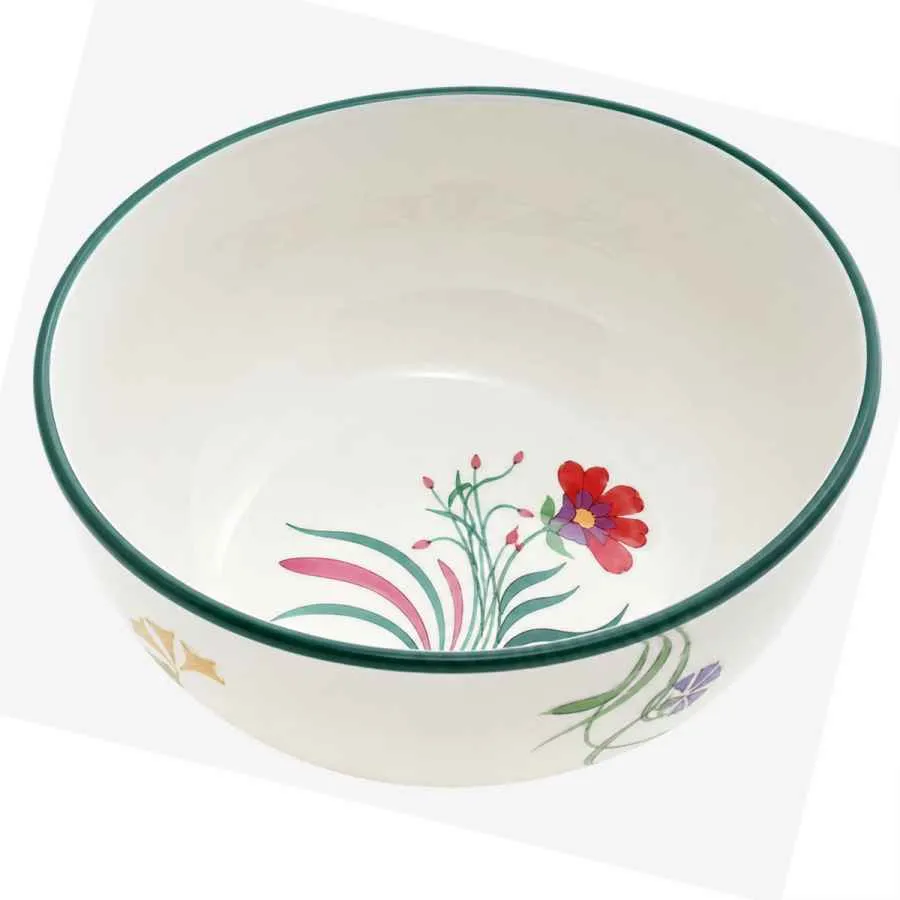 Schale rund 24cm handb."BLÜTENZAUBER"