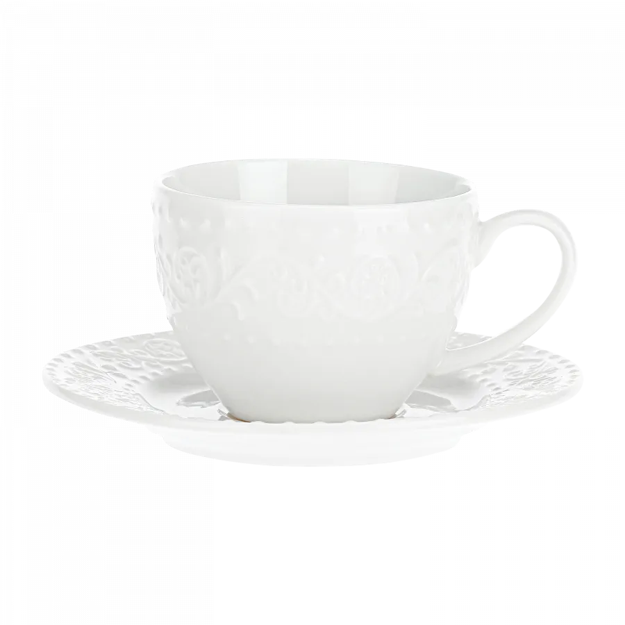 Kaffeetassen Set 6 Stück mit Untertasse Sognante