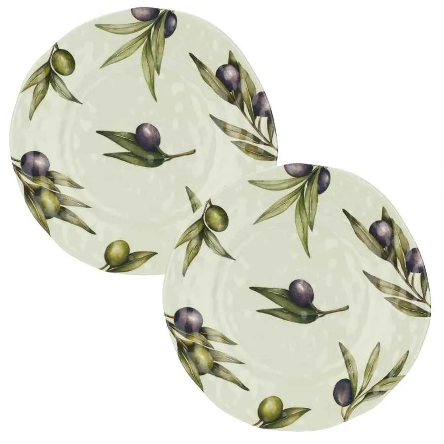 Speiseteller Ø 27 cm Olive Set mit 2 Stück