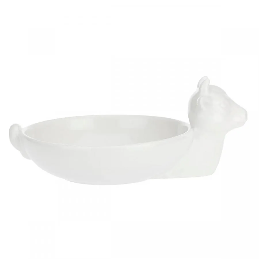 Servierschale für Mozzarella "Servi Mozzarella" Fattoria La Porcellana Bianca Novo 27 x 18 x 11 cm