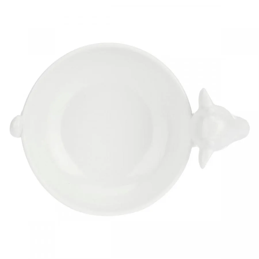 Servierschale für Mozzarella "Servi Mozzarella" Fattoria La Porcellana Bianca Novo 27 x 18 x 11 cm