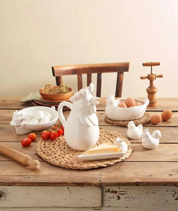 Eierhalter/ Eierschale Henne "Gallina Portauova" Fattoria 21,5 x 14 x 11