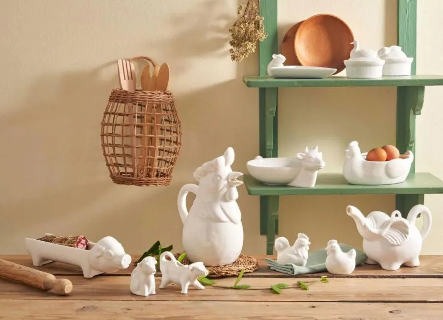 Salami-Halter "Porcellino Salame" Fattoria La Porcellana Bianca Novo 27,5 x 6 x 9 cm