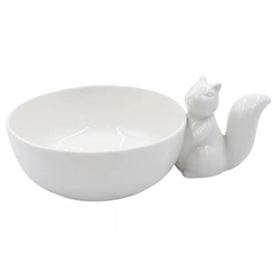 Servierschale Eichhörnchen "Ciotola Scoiattolo" Fattoria La Porcellana Bianca Novo 16,5 x 9 cm