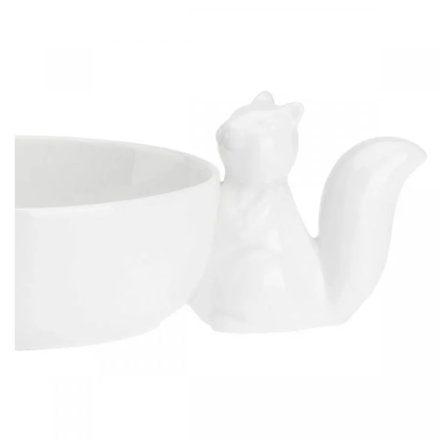 Servierschale Eichhörnchen "Ciotola Scoiattolo" Fattoria La Porcellana Bianca Novo 16,5 x 9 cm