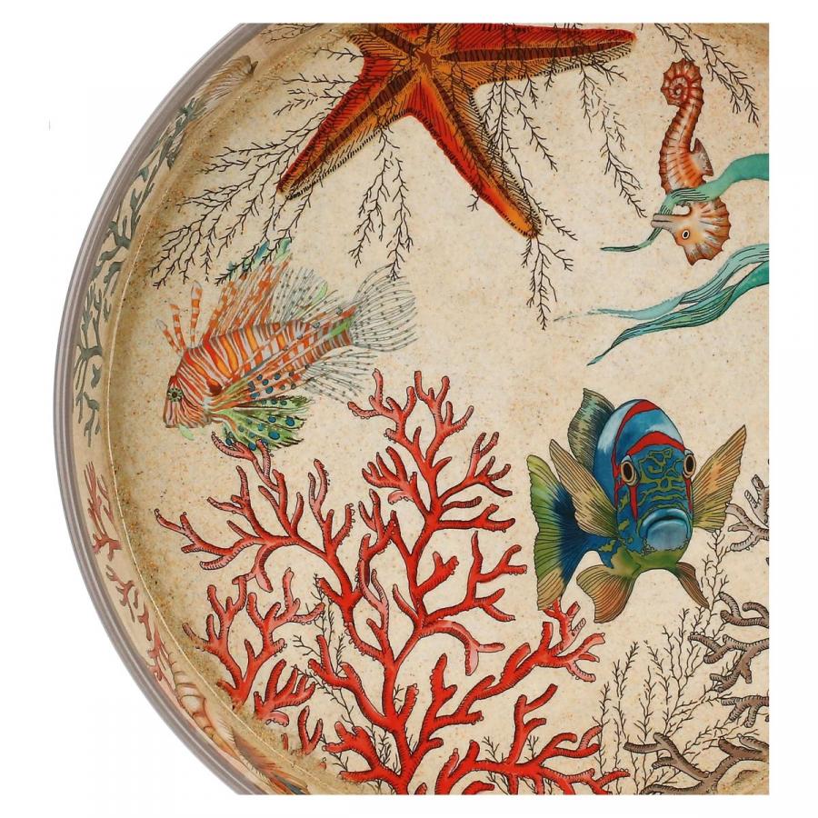 Serviertablett Ø 35 cm Sea Life