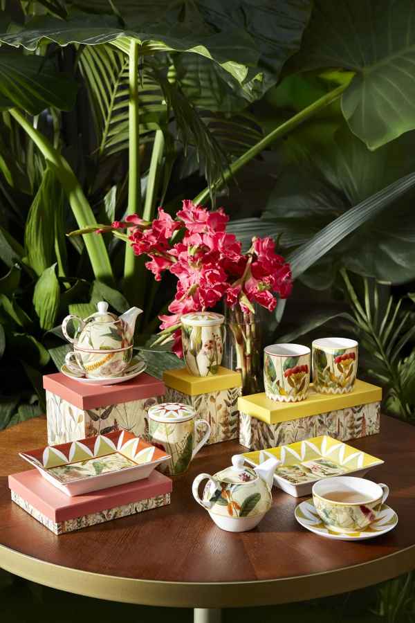 Porzellanbecher 2er Set MIRABILIA 350 ml gelb
