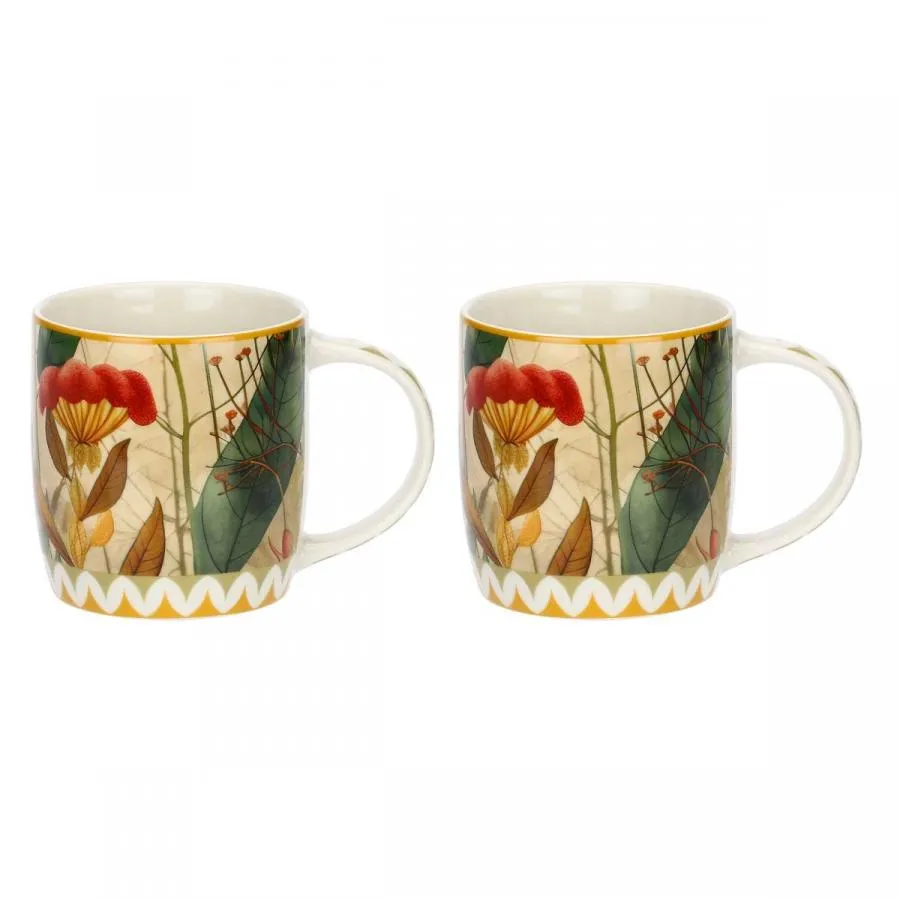 Porzellanbecher 2er Set MIRABILIA 350 ml gelb