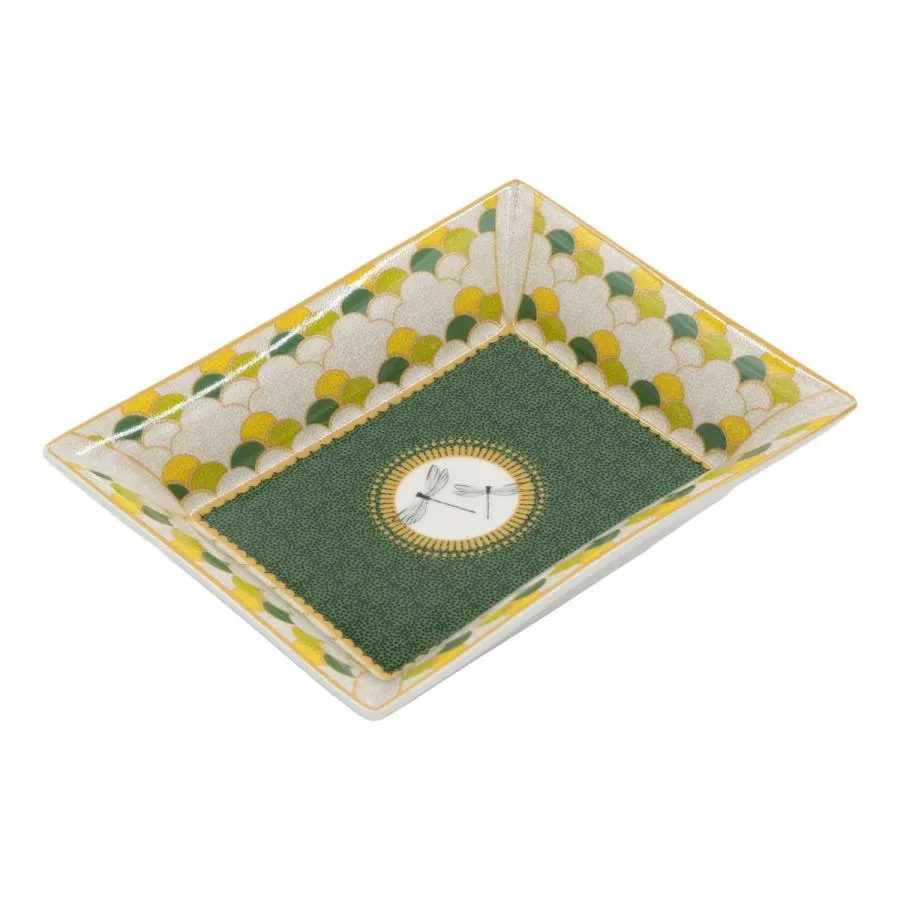 Schale/ Porzellanplatte rechteckig MIRABILIA 16 x 20 cm "Libellula"