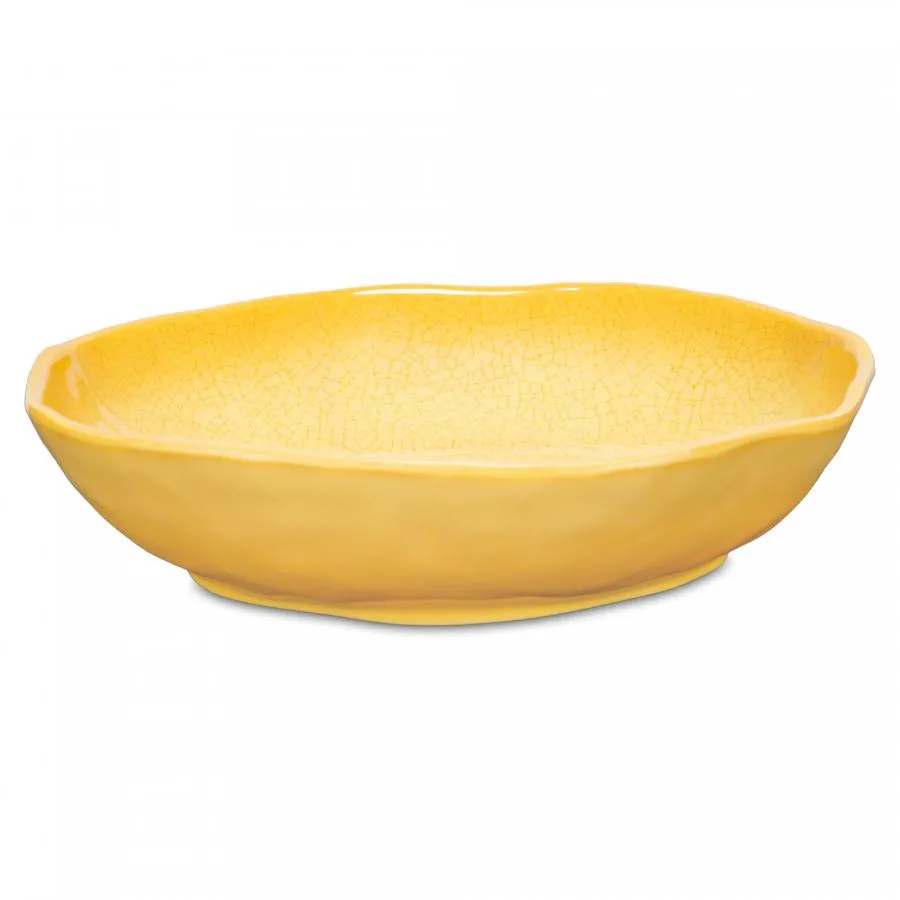 Teller tief Ø 21 cm Atmosfera ocker Set mit 2 Stück