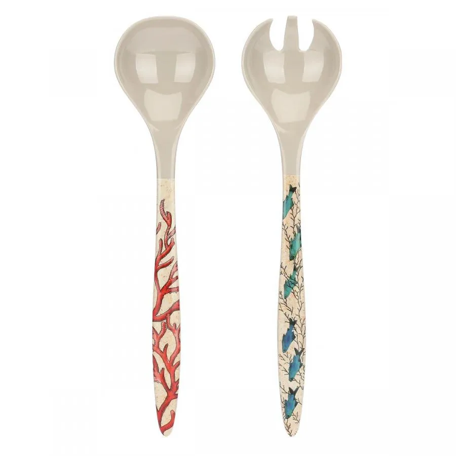 Salatbesteck 29 x 7 cm Sea Life