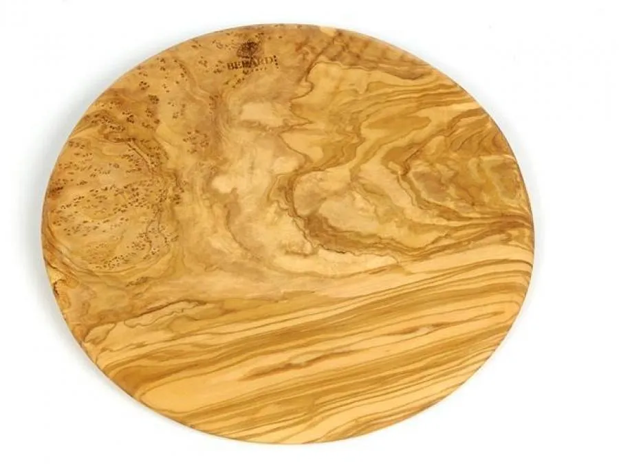 Rundes Brett ca. 23 cm rund, 4 cm hoch, Olivenholz Rundes Brett ca. 23 cm rund, 4 cm hoch, Olivenholz